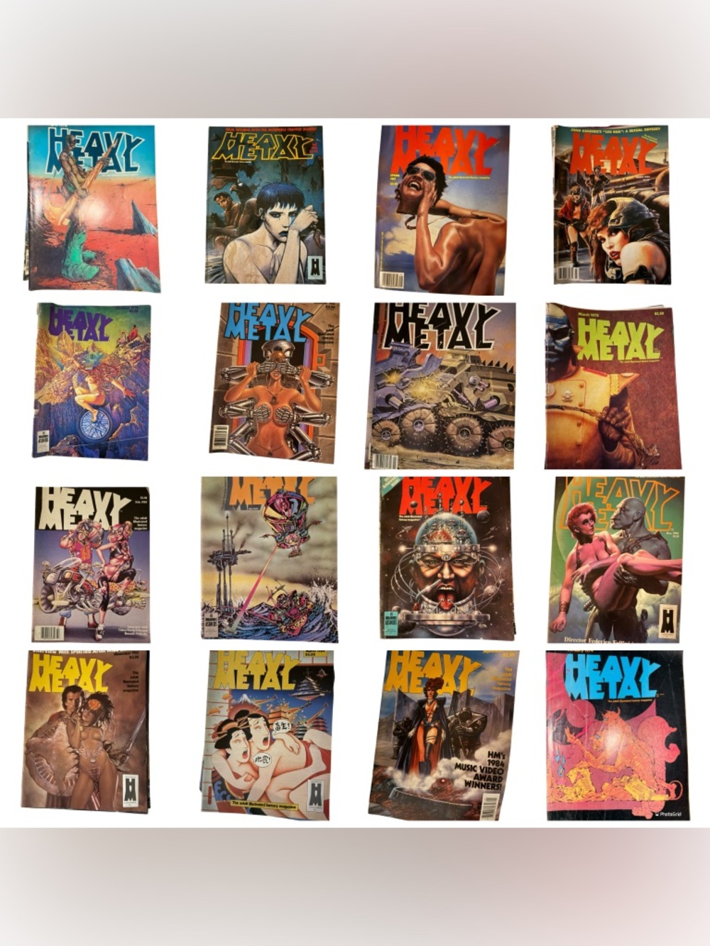 Heavy Metal Magazine Lot - Assorted 1978-1987